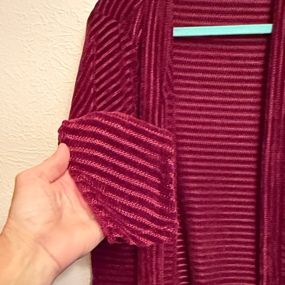⛽️⛽️⛽️BOGOHO⛽️⛽️⛽️Gramercy22 Women's Deep Red Cardigan-XL - Picture 5 of 8